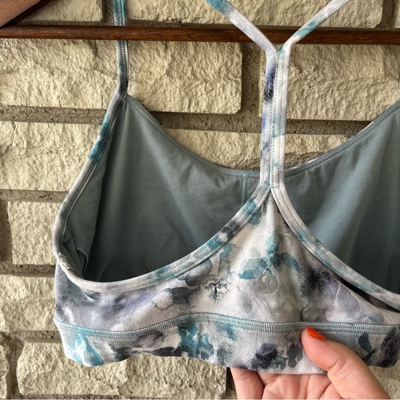Lululemon Flow Y Nila Kaleidofloral Multicolor Sports Bra Size 10 - Picture 5 of 7